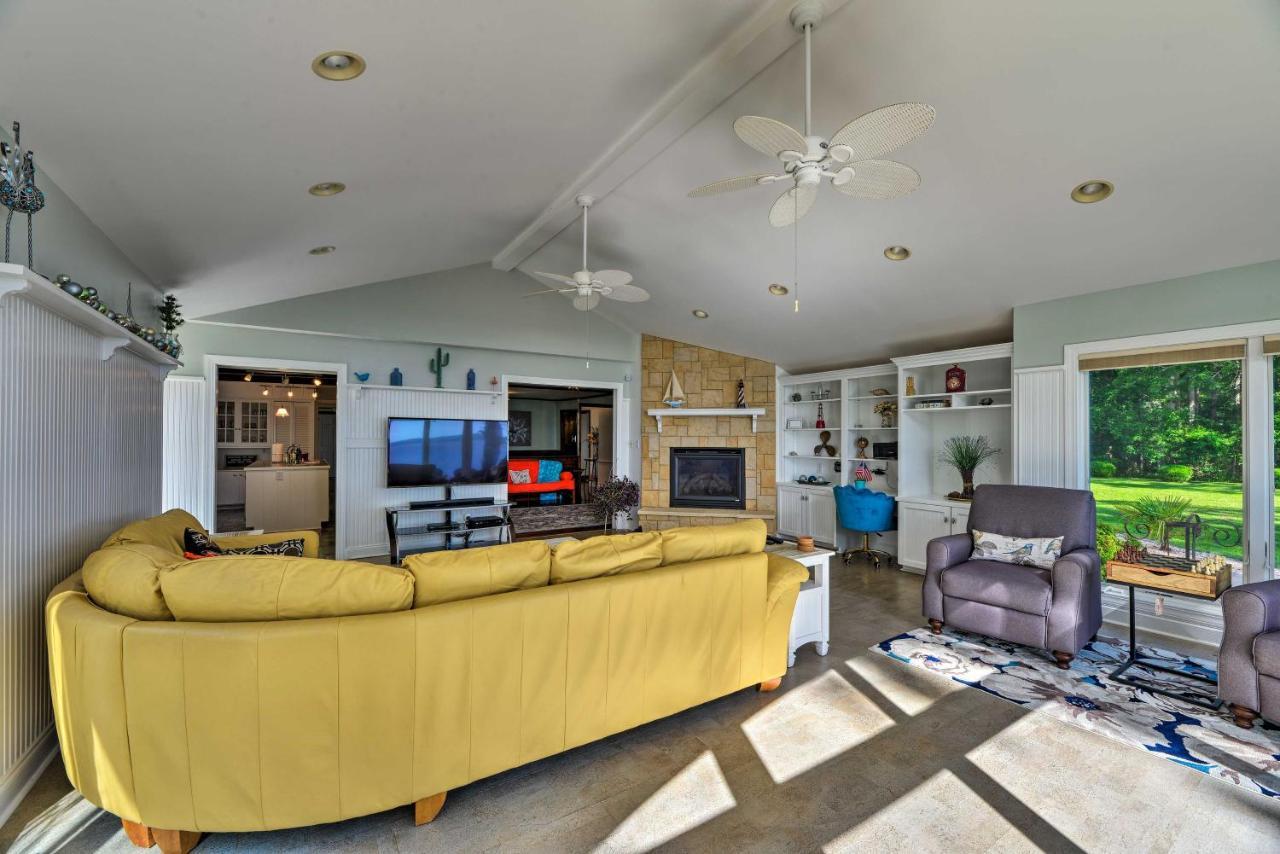 Bayfront Blounts Creek Home Private Beach And Dock! Whichard Beach Exterior foto