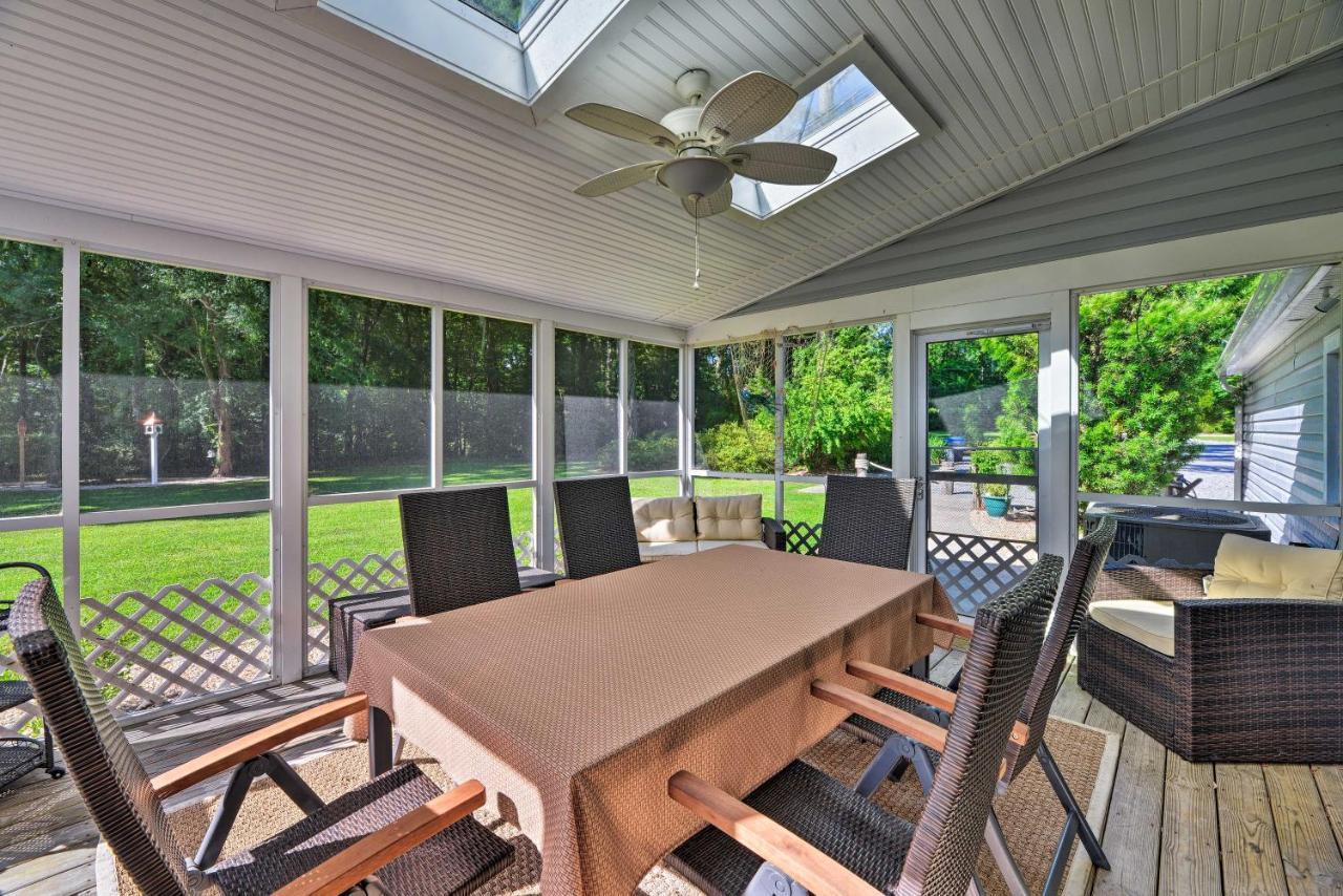 Bayfront Blounts Creek Home Private Beach And Dock! Whichard Beach Exterior foto