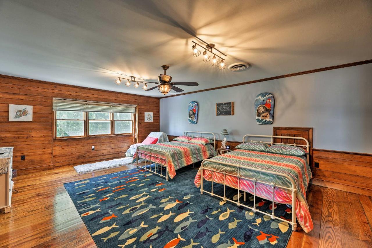Bayfront Blounts Creek Home Private Beach And Dock! Whichard Beach Exterior foto