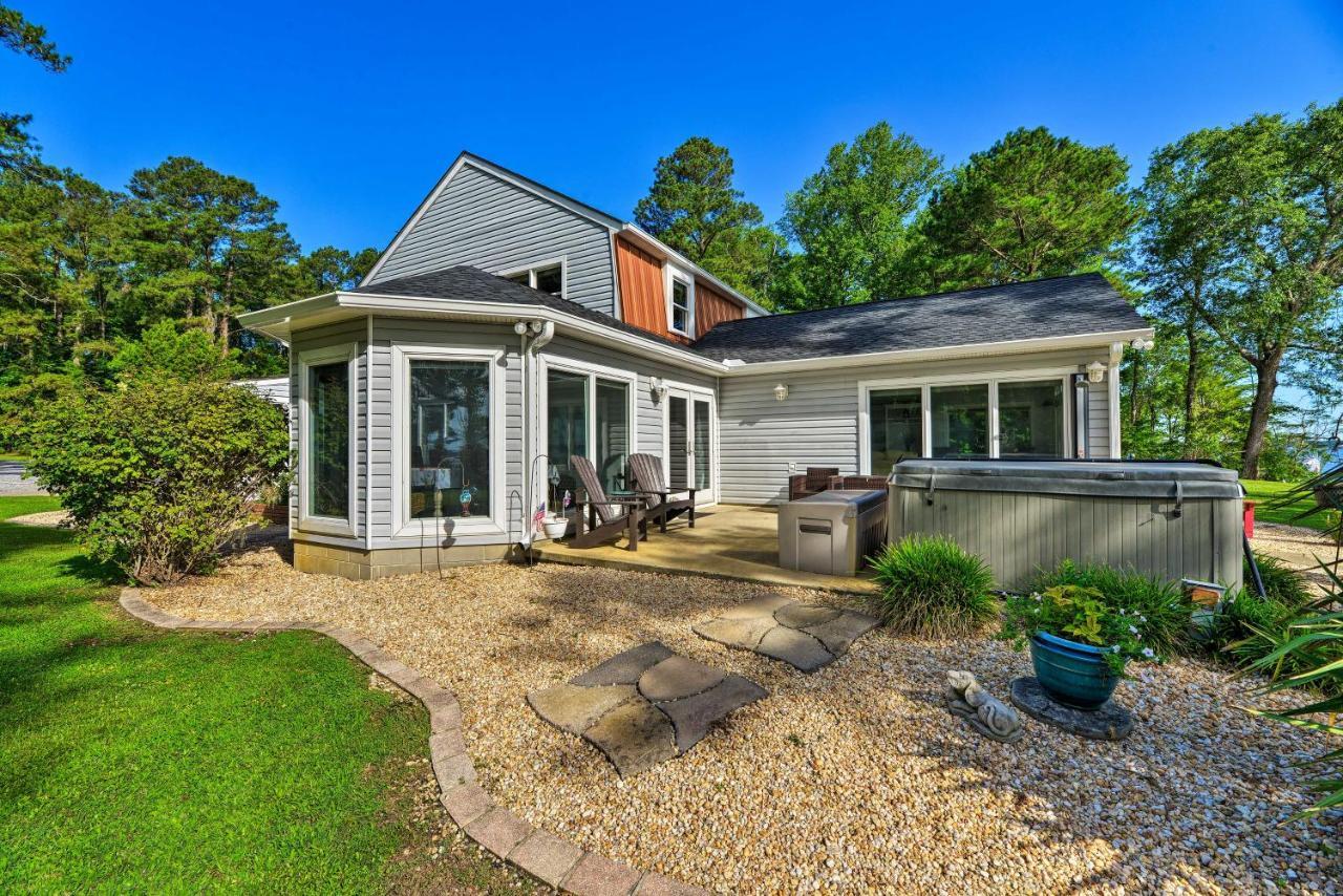 Bayfront Blounts Creek Home Private Beach And Dock! Whichard Beach Exterior foto
